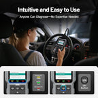 TOPDON AL500B OBD2 Scanner Battery Tester 2 in 1 Code Reader, Full OBDII Diagnosis, 12V Battery Tests & 12V/24V Cranking