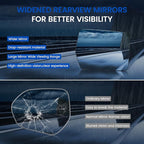 Passenger Right Side Convex Mirror Glass Compatible With Ford F150 F-150 Side Mirror with Backing Plate, Passenger Right Side RH Rear View Replaces 4L3Z17K707AB