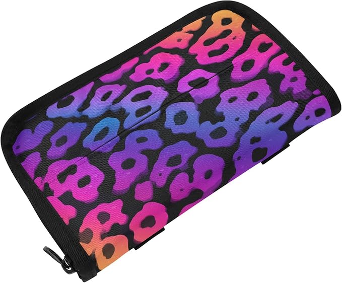 Car Tissue Holder Car Visor Organizer Tissue Box Holder for Car Sun Visor Organizer with Car Vehicle Accessories Essentials Interior for Women Men Gradient Vibrant Cute Leopard