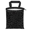Car Trash Bag Large Hanging Can for Back of Seat, Cute Waterproof Car Garbage Bag for Vehicle, Travelling, Outdoor Luxury Black Leopard