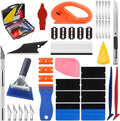 JIURUN 43 PCS Car Window Tint Kit, Vinyl Wrap Tool Window Tint Squeegee Tools Vehicle Glass Protective Film Installation Kit Automotive Window Film Tinting Kit