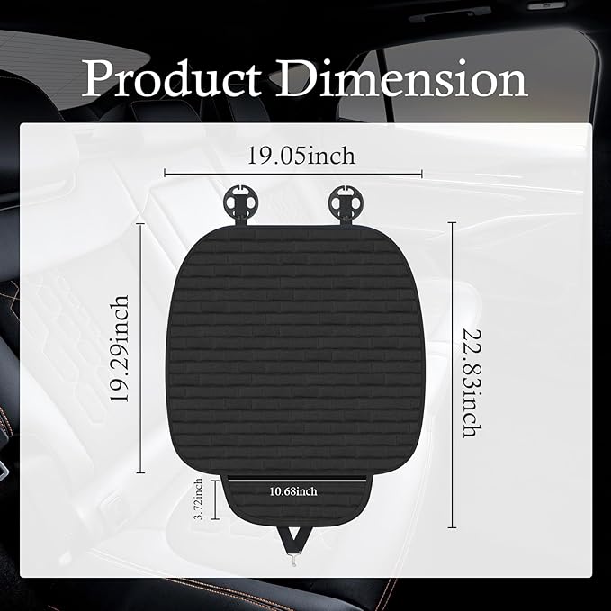 Car Seat Covers Front Seats,Non-Slip & Breathable Car Front Seat Cover with Lattice Design,Universal Bottom Seats Covers for 