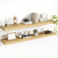 48 Inch Floating Shelves, 8 Inch Deep Floating Shelves for Wall, Hanging Shelf with Invisible Brackets, Deep Shelves for Bath