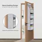 Univivi 5-Shelf Door Storage Over Door Hanging Organizer with 4 Large Pockets and 3 Small PVC Pockets Nursery Closet Cabinet 