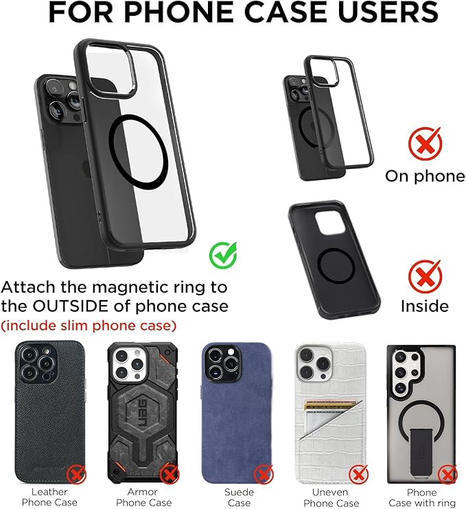 Vacuum Magnetic Phone Holders for Your Car 2026 Suction Cup Phone Mount with Washable Nano Gel Pads 360° Adjustable Phone Mount,Travel Gifts, Car Phone Holder for Smartphone Car/Gym/Mirror