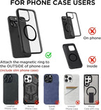 Vacuum Magnetic Phone Holders for Your Car 2026 Suction Cup Phone Mount with Washable Nano Gel Pads 360° Adjustable Phone Mount,Travel Gifts, Car Phone Holder for Smartphone Car/Gym/Mirror