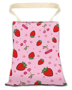 Car Trash Can, Durable Hanging Car Trash Garbage Bag, Cute Automotive Garbage Cans Organizer, Cute Pink Cherry Strawberry