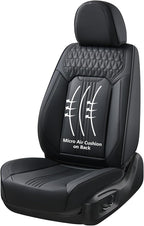Coverado Seat Covers, Car Seat Covers Front Seats, Black Seat Cover, Waterproof Car Seat Cushion, Front Car Seat Covers Leath