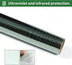 Motoforti Universal Car Window Tint Film Privacy Film 19.69 ft x 19.69 Inch Carbon 2 PLY PET Green 1 Pc VLT 81% IRR 14% UVR 30%