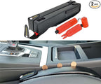 2026 New Car Seat Gap Filler with One-Pull Window Breaker & Seatbelt Cutter in Fixed Position, No More Searching in Emergencies, – Between Seats Blocker & Catcher to Prevent Drop, Universal Fit