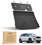 LASFIT Floor Mats&Cargo Backrest Mat for Ford Edge 2015-2024,Costom Fit All Weather Protection TPE Easy Clean Floor Liners, Keep Your Car Trunk Clean and Tidy,1pcs.