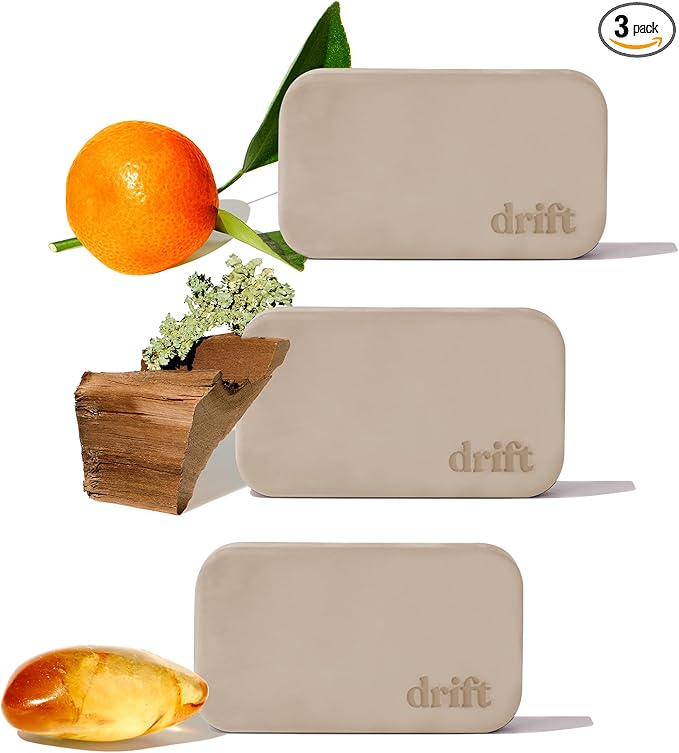 Drift Car Air Freshener - The Original Stone Air Freshener - Car Odor Eliminator - Long Lasting Scent - Metal Clip - Essentia