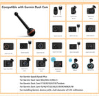 for Garmin Dash Cam Mount,Compatible with Garmin Mini/Mini 2/Mini 3/45/46/47/55/56/57/65W/66W/67W/Tandem/ X110/X210/X310 etc Dash Cam,Aluminum Rearview Mirror Bracket Kit (8.55mm Ball Heads)