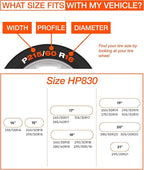 Snow Socks for Tires, Grip Boost Traction Device (HP830)