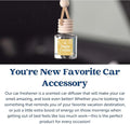 C&E Craft Co Hanging Car Air Freshener Diffuser 2 Pack, Long Lasting Fragrance Oil Car Freshener, Glass Bottle Auto Air Fresh