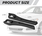 Car Seat Gap Filler Organizer, 2PCS Multifunctional Vehicle Fill Gap Blocker with Storage Slot Between Seat Console, Anti-Drop Auto Interior Organization, Universal for SUV Truck Sedan(Black)