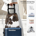 Car Trash Bag Large Hanging Can for Back of Seat, Cute Waterproof Car Garbage Bag for Vehicle, Travelling, Outdoor Cute Cowhide Print
