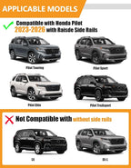 KINGGERI 300lbs Lockable Roof Rack Cross Bars Compatible with Honda Pilot 2023-2026 Sport TrailSport Touring Elite with Raised Rails (Not for LX & EX-L), Aluminum Crossbars Rooftop Racks Carrier