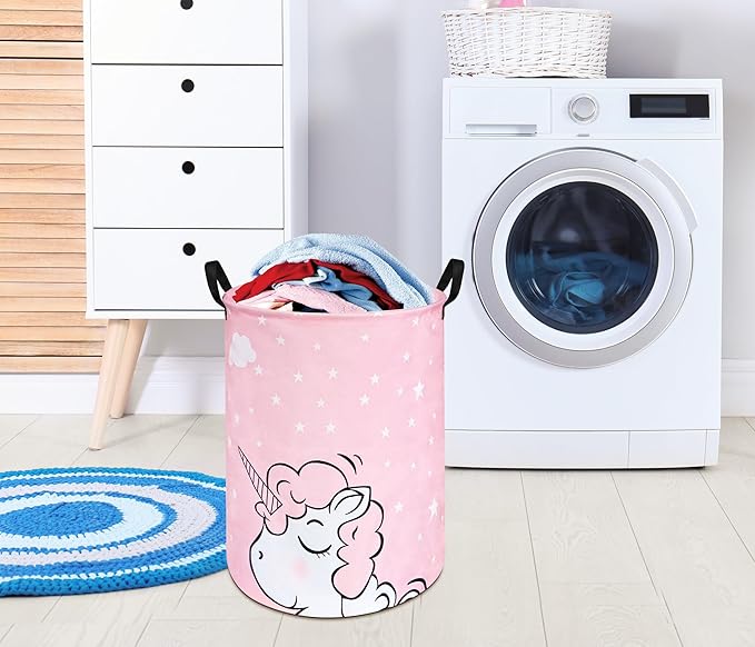 Round Laundry Basket Storage Bins Nursery Hamper Gift Baskets for Home,Office,Home Decor