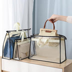 Interesse 9 Pack Dust Bags for Handbags, Clear Handbag Storage, Purse Storage Organizer for Closet, Purse Cover Hanging Close
