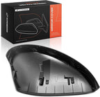 A-Premium Driver Side Rearview Mirror Cover Cap - Compatible with Honda Civic 2022 2023 2024 2025 - Smooth Black, Without Turn Signal Hole
