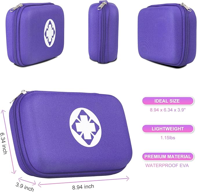 276PCS Compact Small First Aid Kits for Home Businesses Urgent Essential Mini First Aid Kit Travel Size Car Emergency Supplie