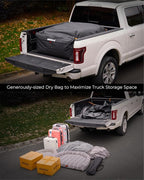 Truck Bed Bag, 100% Waterproof Truck Cargo Bag Fits Any Truck Size with 4 Handles, Built-in 4 Ratchet Tie Down Straps, 26 Cubic Feet (51''x40''x22'')