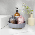Anyoifax Makeup Perfume Organizer Tray 360 Degree Rotating Lazy Susan Skincare Lotion Organizer Spinning Cosmetics Storage fo