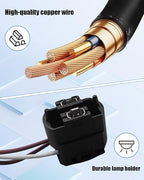 Headlight Connector Harness Wire Fit for Mercedes-Benz E430 E320 W210 1999 2000 2001 2002 Replace 2108203761, Wire Harness Re