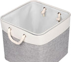 Univivi Foldable Storage Basket Fabric 13 inch Cube Storage Bins with Hard Bottom &Sturdy Handles Storage Cube for Shelf Clos