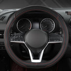 West Llama Customized Auto Car Steering Wheel Cover for Nissan,D Shaped Steering Wheel Cover for Rogue,Altima,Kicks (D-Shaped