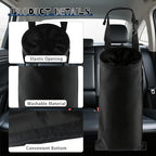 6 Pcs Car Trash Bags Hanging Back Seat Garbage Bag Washable Detachable for Car Outdoor Traveling Home Use
