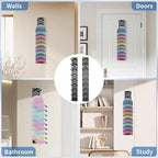Hat Organizer for Baseball Caps,Hat Rack for Wall to Organize Collections& Reduce Clutter,Strong Adhesive Mount Holds 18 Hats