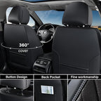 Coverado Car Seat Covers Full Set, 5 Seats Covers for Cars, Car Seat Covers Front Seats Back Seat Covers, Car Seat Protector 
