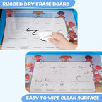 MENZOKE Kids Travel Tray, Car Seat Tray for Kids Travel, Toddler Essentials Girls with Tablet Holder, Road Trip Essentials wi