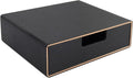 Stackable Organizer Drawer PU Leather Classic Handmade,Organize Home Office Desk Accessories and Sort Letter-Size Paper/a4 Do