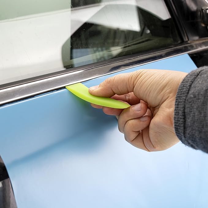 Gomake Small Squeegee 2PCS PPF Squeegee Kit Anti-Scratch TPU Rubber Scraper for Car Paint Film Installation, Window Tint Windshield Glass Cleaning Squeegee Tool