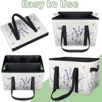 Reusable Grocery Bags Heavy Duty Shopping Bags Foldable Large Tote Bags with Long Handles & Hard Bottom