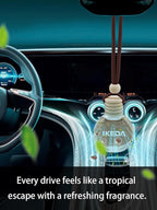 Ikeda Car Air Freshener: Hanging Car Smell Air Freshener | 10ml Hanging Car Perfume | Long Lasting Fragrance | Strong Scents 