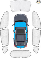 KMF 8pcs Thicken Sun Shades for Toyota RAV4 2013-2018 Accessories, Full Car Window Covers Sunshade for Windshield Side Rear, UV Block and Blackout Privacy for Car Camping Outdoor