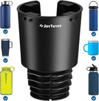 JOYTUTUS Upgraded Car Cup Holder Expander with Offset Base, Compatible YETI Ramblers, Hydro Flask, Large for Hold 18-40 oz Bo