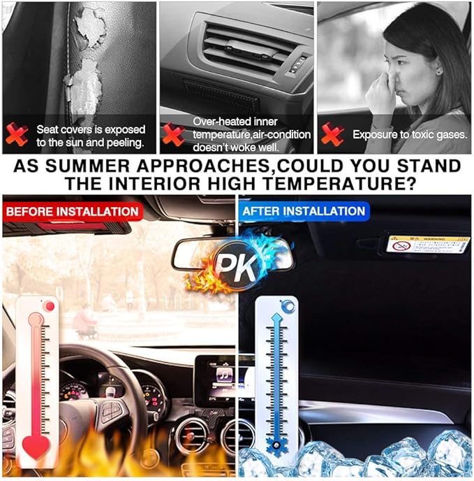 KUST Windshield Sun Shade for Subaru Forester 2014-2018 Sunshade Window Sun Visor Protector Foldable Blocks UV Rays Keep Your Car Cool