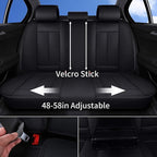 Coverado Car Seat Covers 5 Pieces, Full Set Universal Seat Covers for Cars, Waterproof Nappa Leather Auto Seat Protectors wit