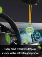 Ikeda Car Air Freshener: Hanging Car Smell Air Freshener | 10ml Hanging Car Perfume | Long Lasting Fragrance | Strong Scents 