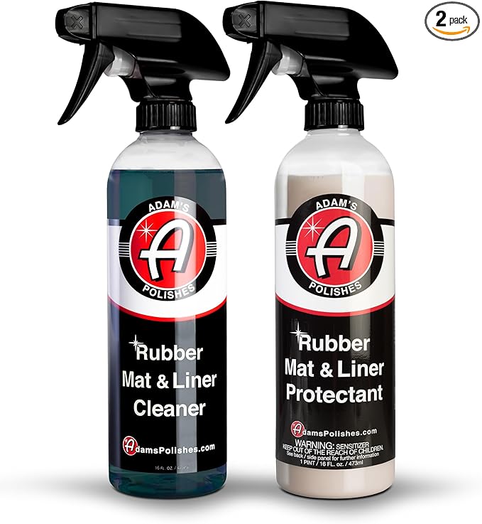 Adam's Polishes Rubber Mat & Liner Protectant (Cleaner & Protectant Combo)