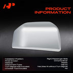 A-Premium Passenger Side Rearview Mirror Cover Cap - Compatible with Ford F-150 F150 2015-2020 & Lincoln Navigator 2016-2017 - Chrome