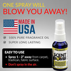 Scent Bomb Air Freshener Spray, Long-Lasting Odor Eliminator - Effective Deodorizer for Home & Car, Fresh Room Spray for Kitc