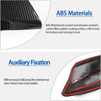 Door Rear View Mirror Cover Cap Compatible with Chevrolet Corvette C8 2020-2026, ABS Side View Mirror Cover, Auto Door Rearview Mirror Protective Trim Cap 2Pcs (Carbon Fiber Pattern Black)