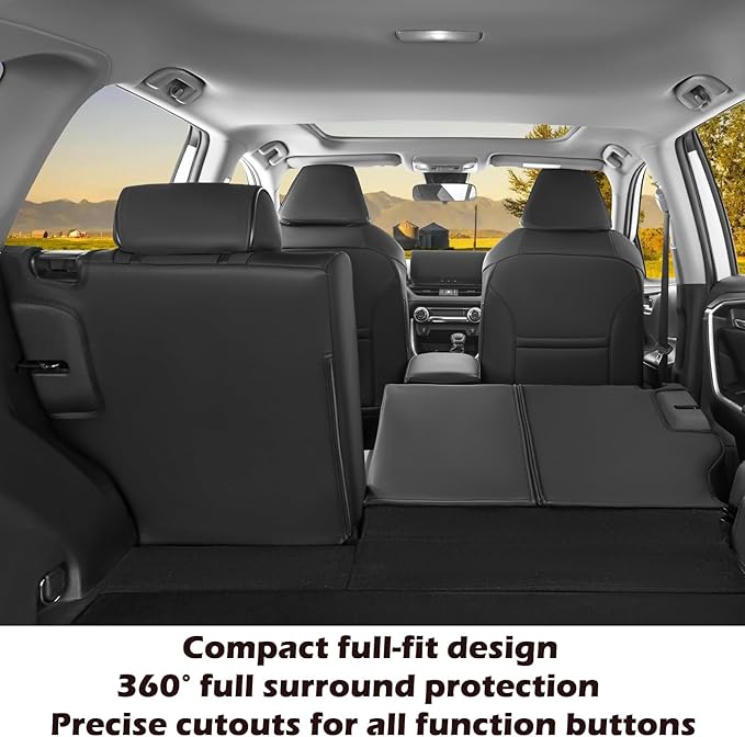 HKZ Fit RAV4 Car Seat Covers Set for Toyota RAV4 2021-2024 Prime SE,XSE & 2019 2020 2021 2022 2023 2024 2025 Hybrid/PHEV SE,X