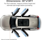 Window Tint Film for Cars Privacy Protection Automotive Film 50% VLT Nano Ceramic Car Winodw Tint Front Windshield Heat Glare UV IR Rays Block Scratch Resistance 30" X15ft